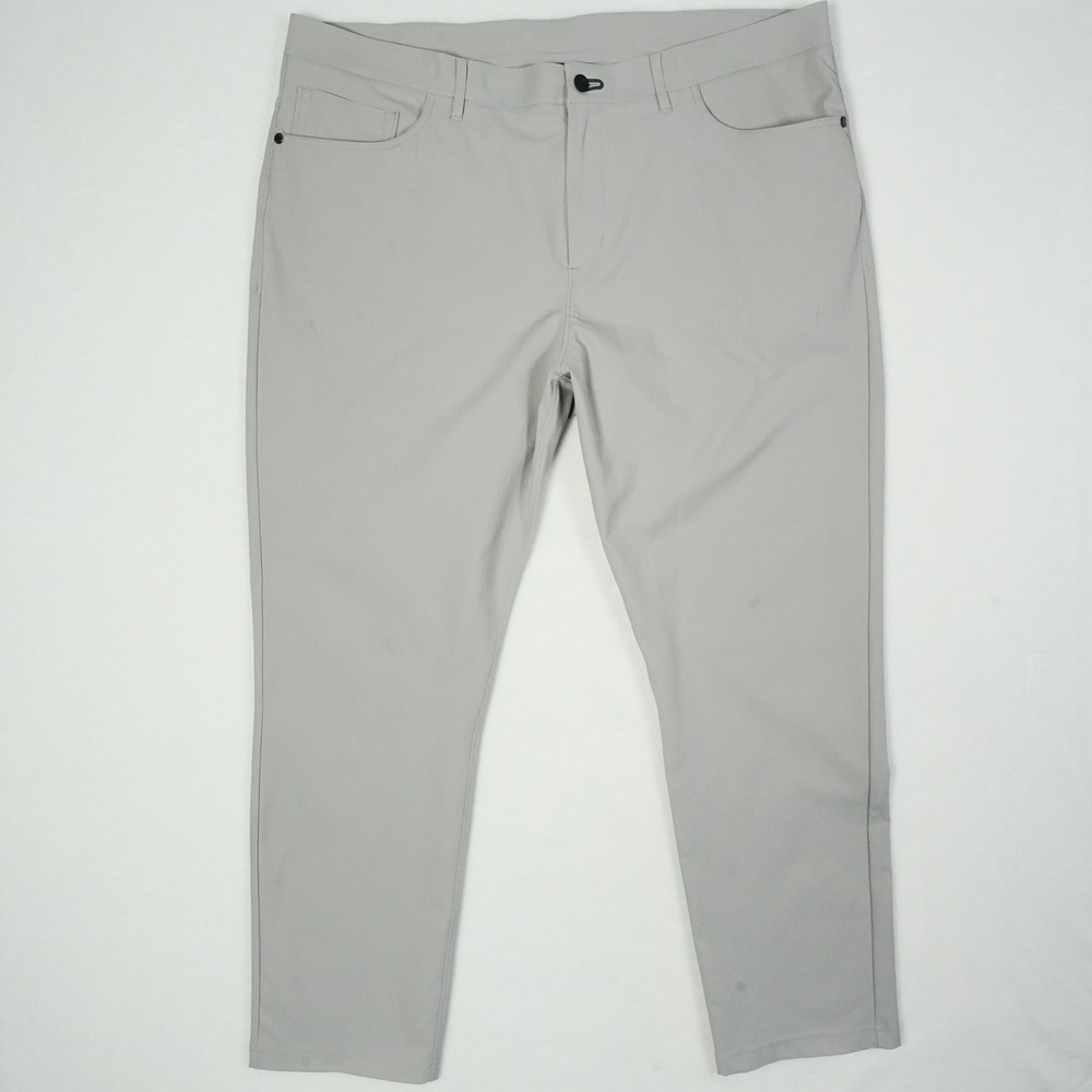 Public Rec Men's All Day Pants Light Gray Chino Actual Size 40x30 Stretch - Picture 2 of 8